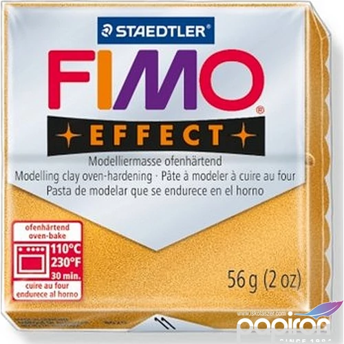 Gyurma 56 g Fimo égethető Effect metál arany FM802011