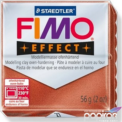 Gyurma 56 g Fimo égethető Effect metál vörösréz FM802027