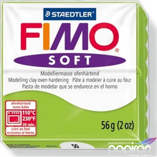 Gyurma 56 g Fimo égethető Soft alma zöld FM802050