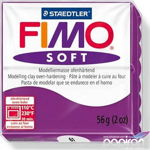 Gyurma 56 g Fimo égethető Soft bíborlila FM802061