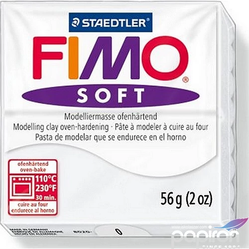 Gyurma 57 g Fimo égethető Soft fehér FM80200