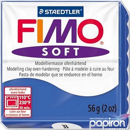 Gyurma 56 g Fimo égethető Soft fényes kék FM802033