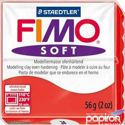 Gyurma 56 g Fimo égethető Soft indián piros FM802024