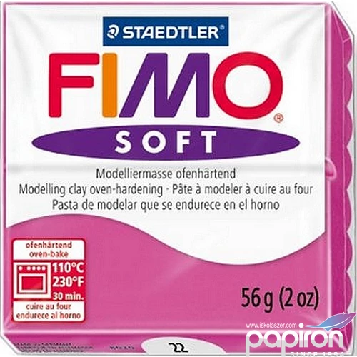 Gyurma 56 g Fimo égethető Soft málna FM802022