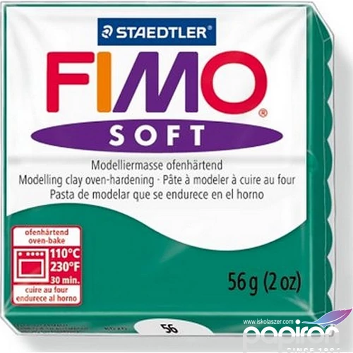 Gyurma 56 g Fimo égethető Soft smaragdzöld FM802056