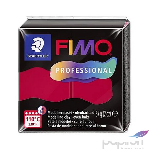 Gyurma 57g Fimo égethető, Professional, kármin 