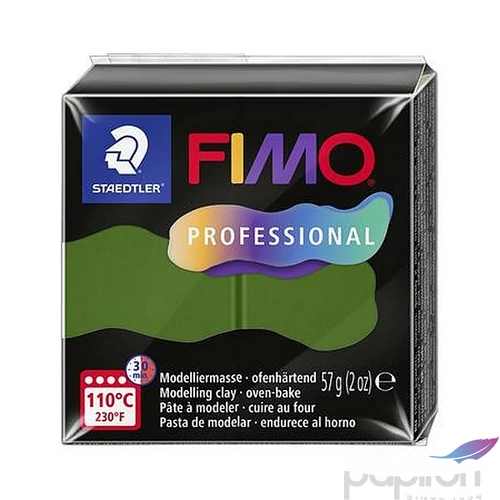 Gyurma 57g Fimo égethető, Professional, levélzöld 