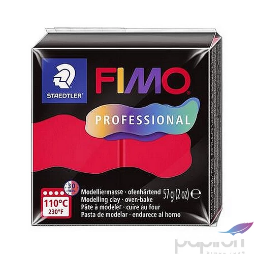 Gyurma 57g Fimo égethető, Professional, piros 