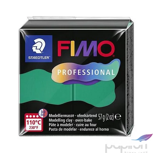 Gyurma 57g Fimo égethető, Professional, zöld 