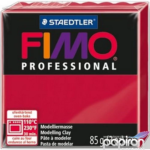 Gyurma 85 g Fimo égethető Professional kármin FM800429