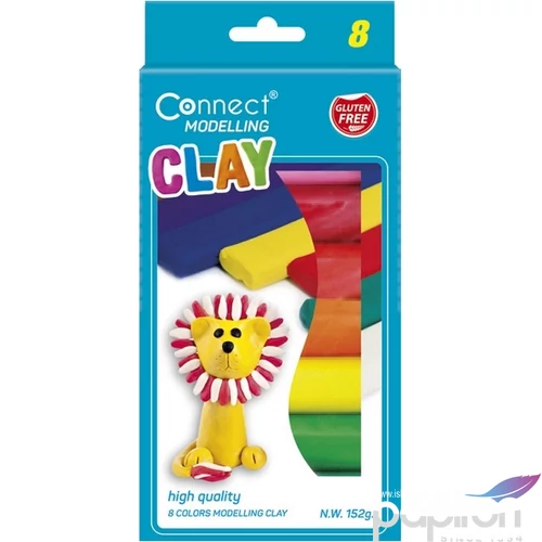 Gyurma Connect színes 152grm. 8 különböző színű 