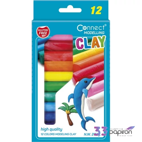Gyurma Connect színes 200g, 12 szín