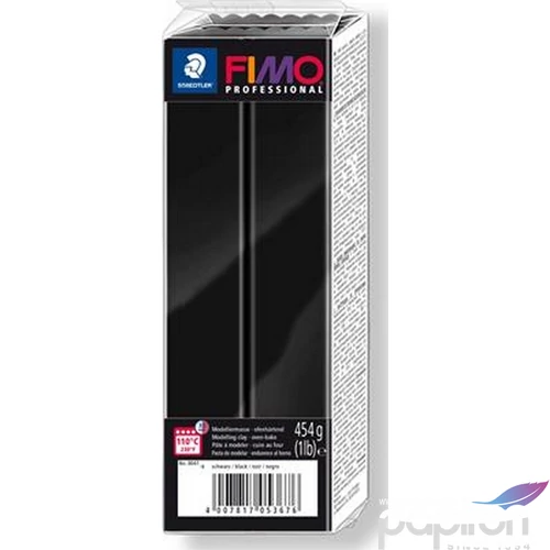 Gyurma égethető Fimo 454g égethető, Fimo fekete FM80419