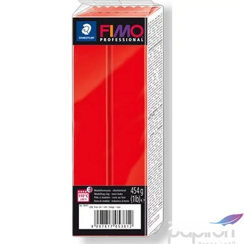 Gyurma égethető Fimo 454g égethető, Fimo piros FM8041200