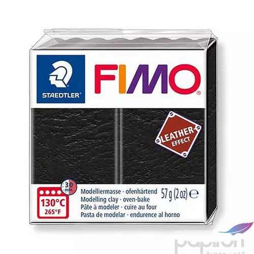 Gyurma égethető Fimo 57 g égethető, Fimo fekete