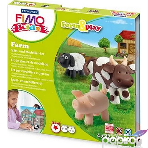 Gyurma készlet 4x42 g Fimo égethető Kids Form
