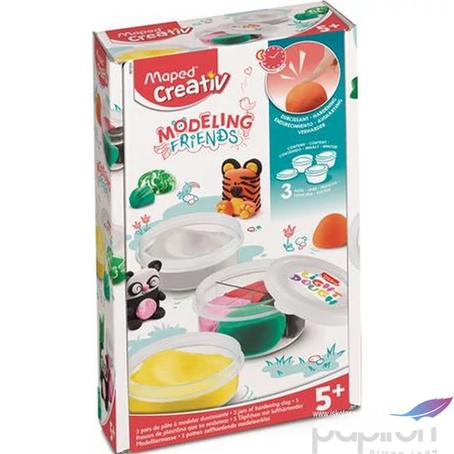 Gyurma készlet Maped levegőre száradó, MAPED CREATIV, Modelin Friends