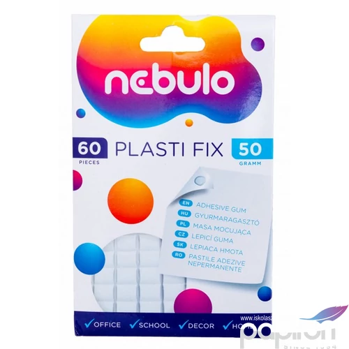 Gyurmaragasztó Nebulo Plasti Fix 60 kocka/csomag C NPF