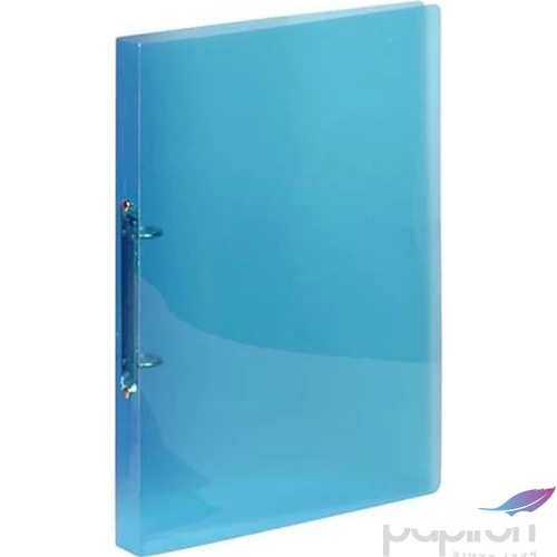 Gyűrűskönyv A4 2gy. 20mm,Viquel PP,Propyglass, kék IV020272