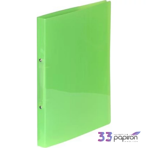 Gyűrűskönyv A4 2gy. 20mm,Viquel PP,Propyglass, zöld IV020273