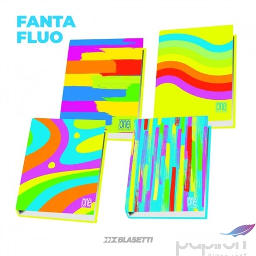 Gyűrűskönyv A4 Blasetti One Color Fantafluo 8126