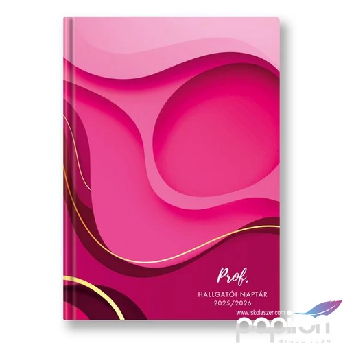 Hallgatói naptár  2026 A5 Pink TopTimer naptár kollekció 26H016J-00B