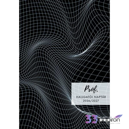 Hallgatói naptár 2026 A5 Black TopTimer naptár kollekció 27H016J-00B