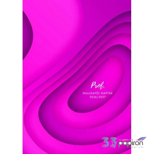 Hallgatói naptár  2026 A5 Pink TopTimer naptár kollekció 27H016J-00D