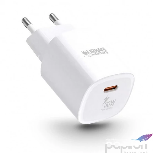 Hálózati töltő 1xUSB-C (PD) 30W URBAN FACTORY