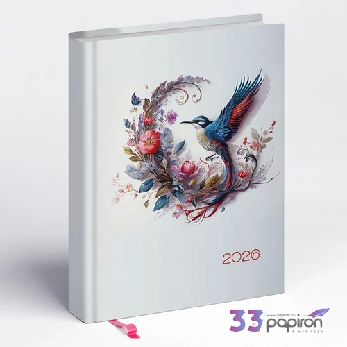 Határidőnapló 2026 Hölgyeknek 5421-65 Librobello kolibri napi kalendár Realsystem 2026 kollekció!