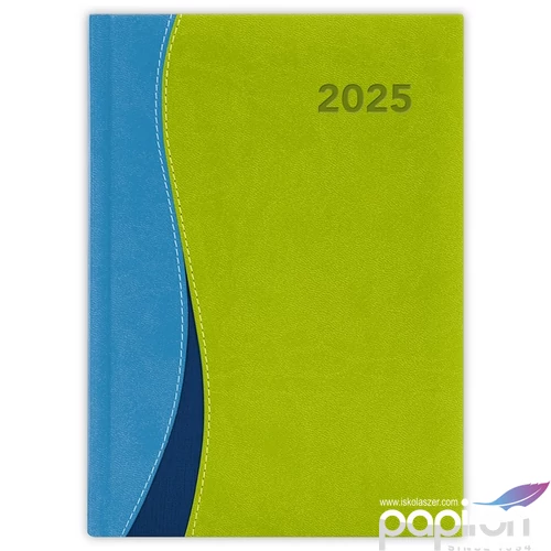 Határidőnapló A5 napi 2025 DubaiA5napikék-zöld Dayliner 2025-ös kollekció