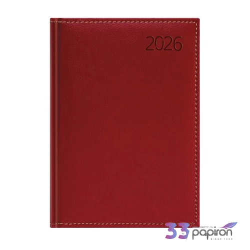 Határidőnapló B5 2026 B011 B5 Heti Bordó Toptimer 2026 kollekció!