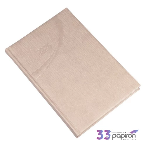Határidőnapló B/5 2026 heti 5631-07 Fashion drapp Realsystem 2026 kollekció!