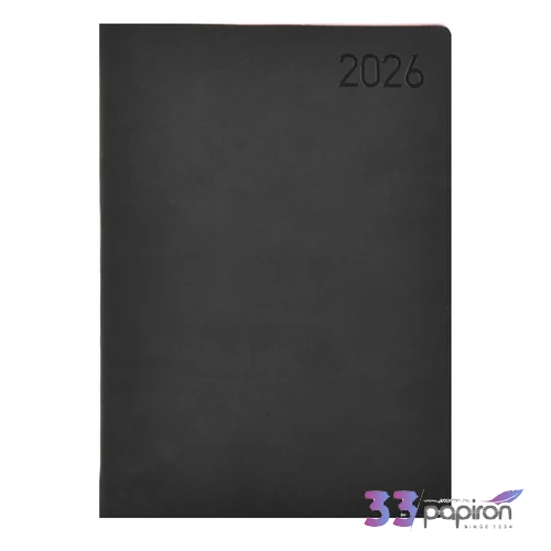 Határidőnapló B6 2026 M012 B6 Heti Fekete-Bordó Toptimer 2026 kollekció!