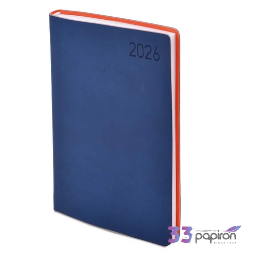 Határidőnapló B6 2026 M012 B6 Heti Kék-Narancs Toptimer 2026 kollekció!