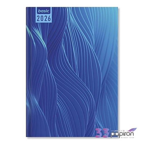 Határidőnapló Period 2026 Basic B/5 heti Blue papír P4114-1963