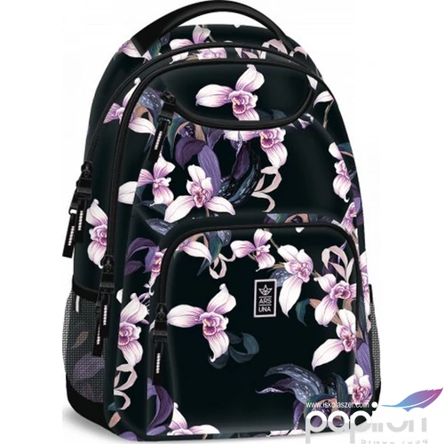 Ars Una hátizsák ergonómikus AU-6 26L Botanic Orchid 3év garancia 55041447 Praktikus kamaszoknak zsebbel l
