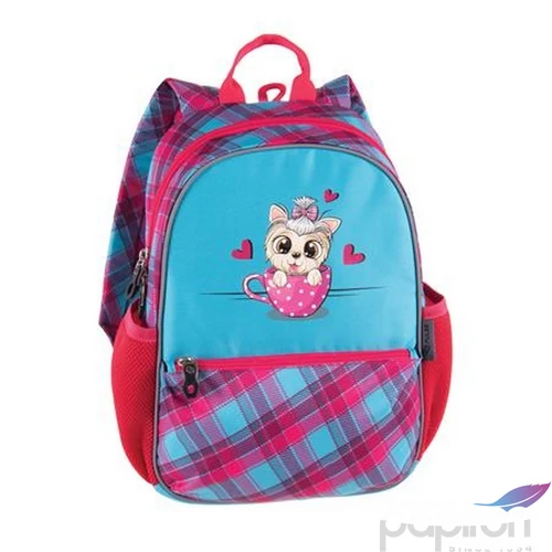 Hátizsák Pulse Junior Kitty Love, Zöld-Rózsaszín PLS122003L