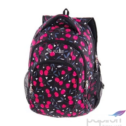 Hátizsák Pulse média csatlakozóval, Teens Pink Cherry PLS122282L