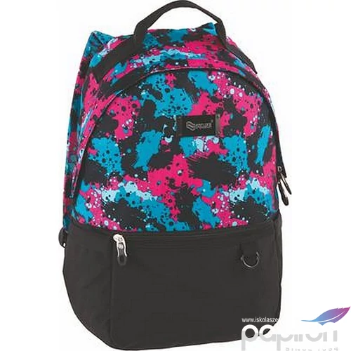 Hátizsák Pulse notebook tartóval Cloud,fekete-színes PLS121814L