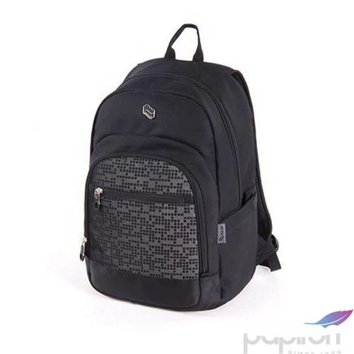 Hátizsák Pulse notebook tartóval Leo, fekete PLS122227