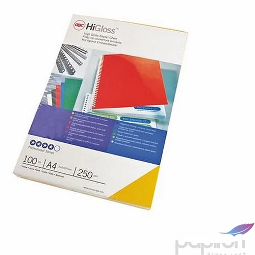 Hátlap A4 250g fényes GBC HiGloss fehér
