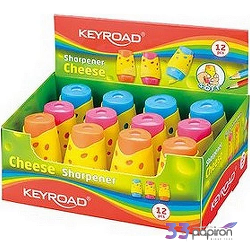 Hegyező 2lyukú Keyroad KR971159 Cheese tartályos Iskolaszezonos termék