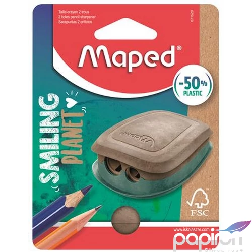 Hegyező kétlyukú Maped Tartályos, Műanyag, Fsc, Smiling Planet IMA071520FM
