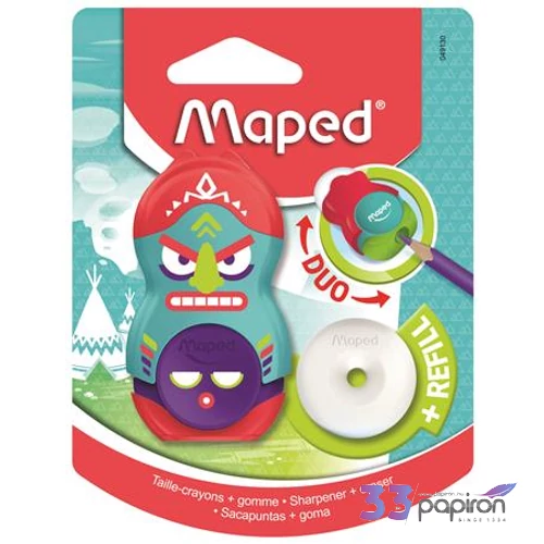 Hegyező 1lyukú Maped Fancy tartályos+radír vegyes színek Írószerek Maped 049131