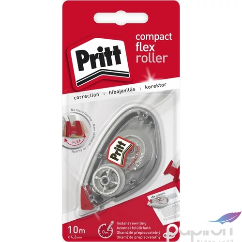 Hibajavító roller 4,2mm Pritt Compakt-Roller eldobható 4,2mmx10m-es szalag