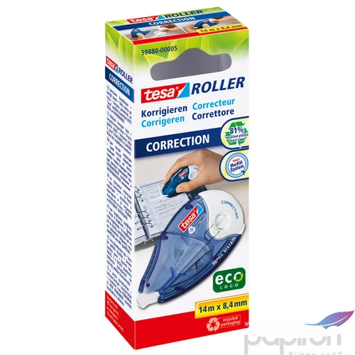 Hibajavító roller 8, 4mm TESA Roller utántölthető 8, 4mmx14m TESA 59880