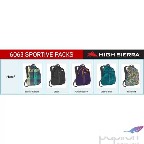 High Sierra iskolai hátitáska Piute3 - SPORTIVE PACKS BACKPACK