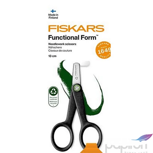 Hímzőolló 13cm FISKARS Functional Form Renew fekete