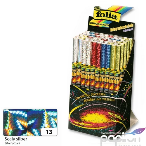 Hologrammos fólia Folia 40cmx1m öntapadós pink 1 tekercs